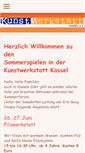 Mobile Screenshot of kunstwerkstatt-kassel.org